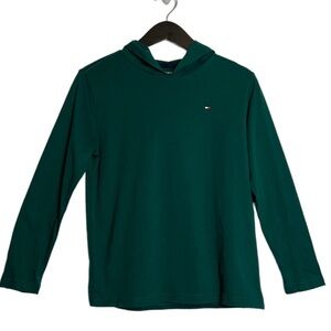 NWT Tommy Hilfiger Boys Hunter Green Hoodie Size 12/14